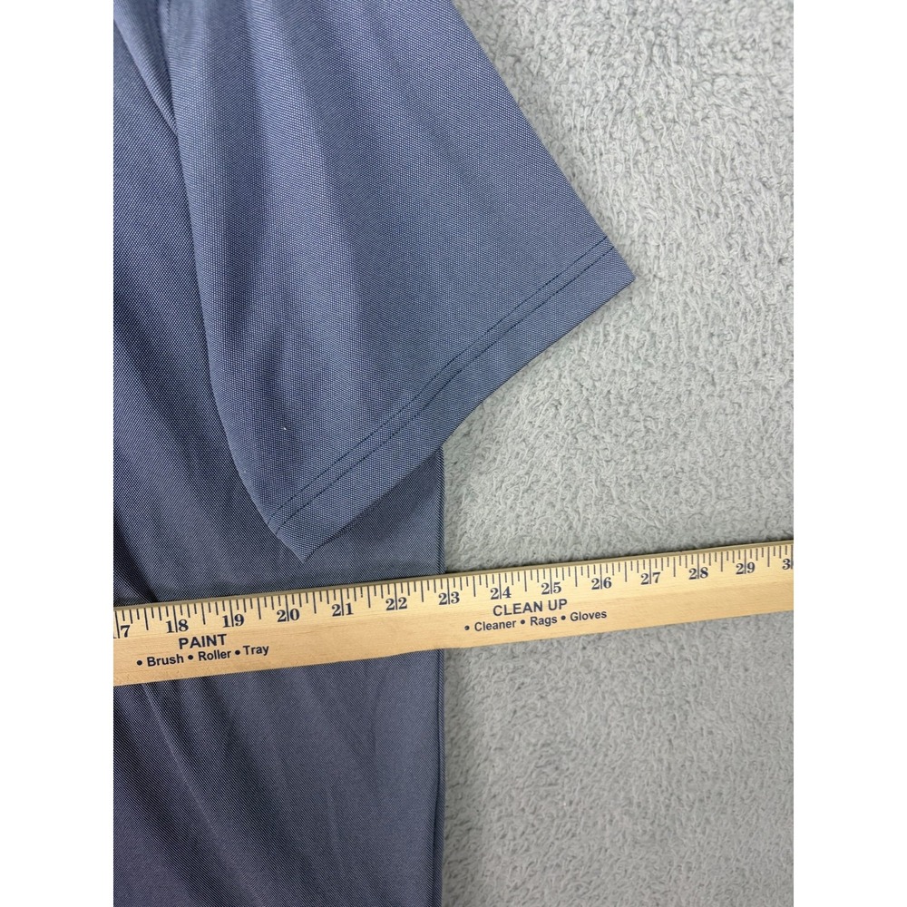Brooks Brothers Polo Shirt Mens XL Blue Solid Polyester Knit 5399-104NW010 - Picture 3 of 7